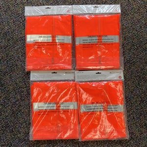 4 AllSafe SMC Mesh Reflective Safety Vest with pockets and zipper Hi-Vis NIP 4XL